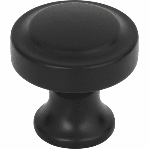 Atlas Homewares A300-BL Bradbury 1 1/4" Diameter Round Knob Matte Black