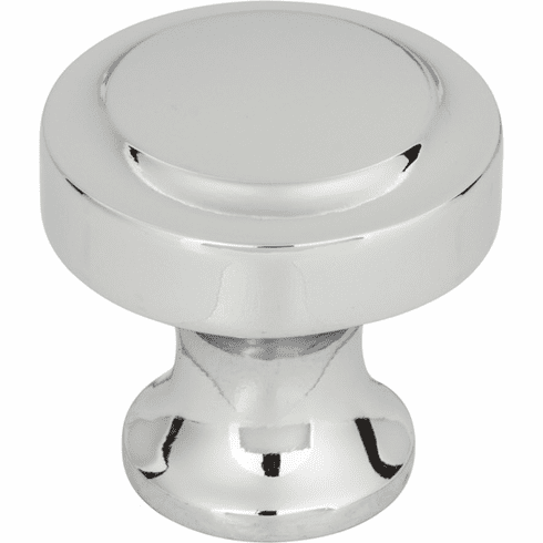 Atlas Homewares A300-CH Bradbury 1 1/4" Diameter Round Knob Polished Chrome