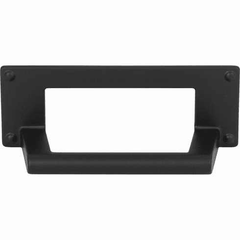 Atlas Homewares A301-BL Bradbury 3" Center to Center Cup/Bin pull Matte Black