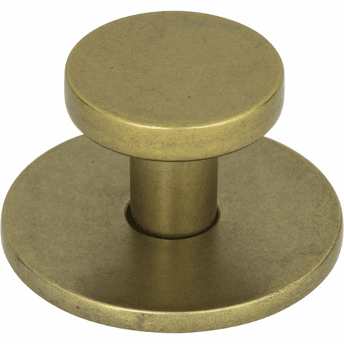 Atlas Homewares A600-UB Dot 1-1/4" Diameter Round Knob Vintage Brass