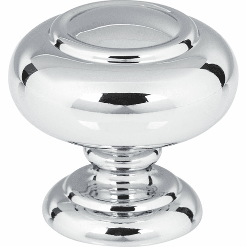 Atlas Homewares A610-CH Victoria 1 1/4" Length Mushroom Knob Polished Chrome
