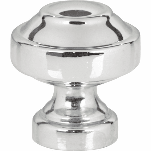 Atlas Homewares A640-CH Malin 1 1/8" Length Mushroom Knob Polished Chrome