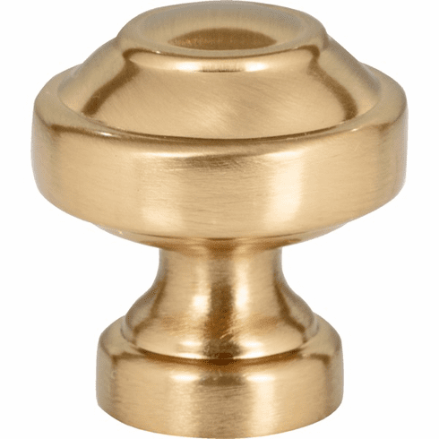 Atlas Homewares A640-WB Malin 1 1/8" Length Mushroom Knob Warm Brass