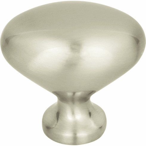 Atlas Homewares A804-BN Robin Egg 1 1/4" Length Oval Knob Brushed Nickel