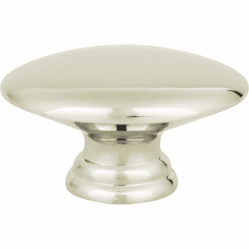 Atlas Homewares A817-PN Egg 1 1/2" Length Oval Knob Polished Nickel