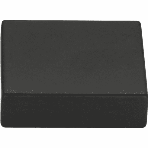 Atlas Homewares A833-BL Thin Square 1 1/4" Length Square Knob Matte Black