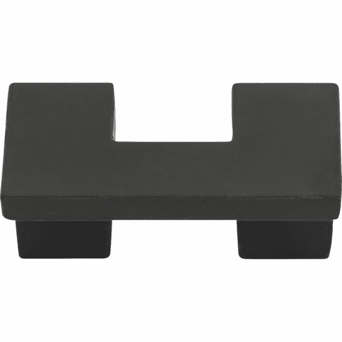Atlas Homewares A845-BL U Turn 1 1/4" Center to Center Square Knob Matte Black