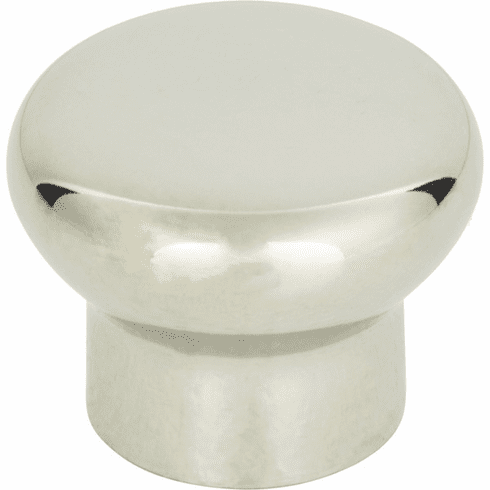 Atlas Homewares A856-PS Stainless Steel 1 1/4" Diameter Round Knob Stainless Steel