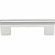 Atlas Homewares A878-CH Round Rail 3" Center to Center Bar pull Polished Chrome