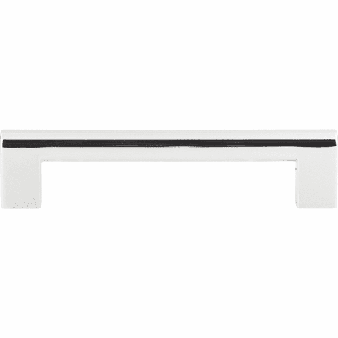 Atlas Homewares A879-CH Round Rail 5 1/16" Center to Center Bar pull Polished Chrome