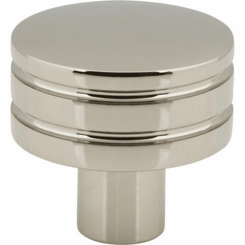 Atlas Homewares A950-PN Griffith 1 1/4" Diameter Round Knob Polished Nickel