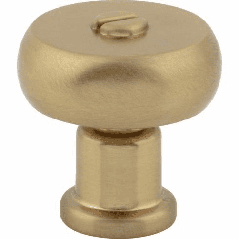 Atlas Homewares A980-WB Everitt 1 3/16" Diameter Round Knob Warm Brass
