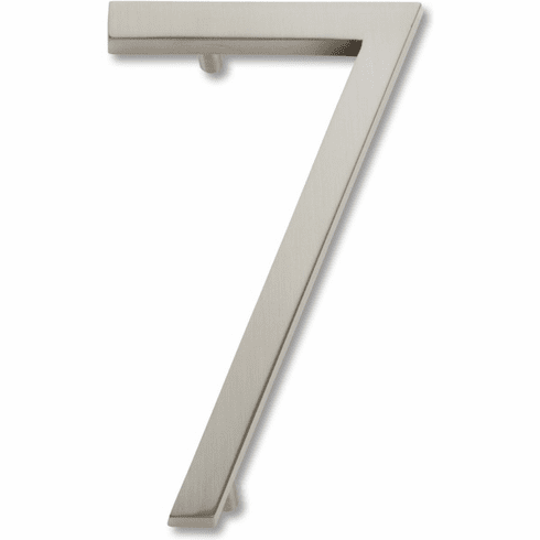 Atlas Homewares AVN7-BRN Modern Avalon 4-1/2" H Floating Mount House Number Brushed Nickel