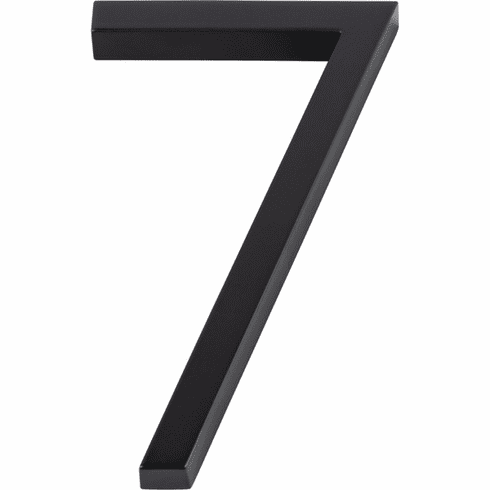 Atlas Homewares AVN7-L-BL Modern Avalon 6" H Floating Mount House Number Matte Black