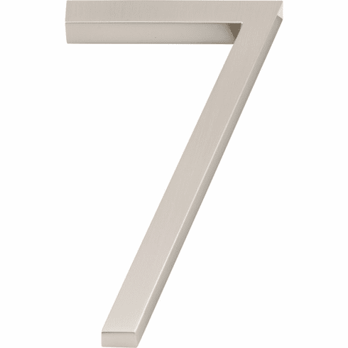 Atlas Homewares AVN7-L-BRN Modern Avalon 6" H Floating Mount House Number Brushed Nickel