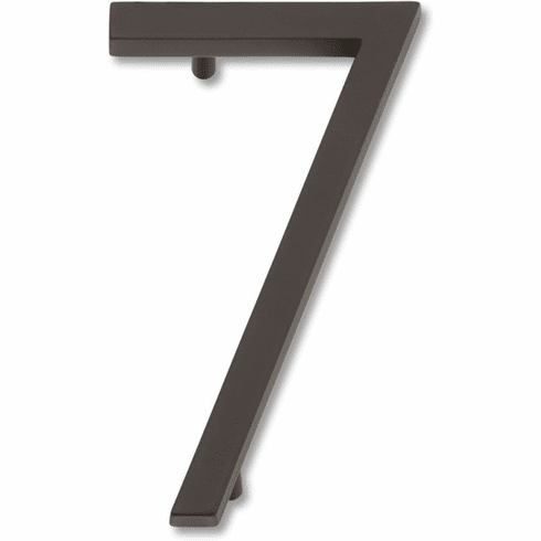 Atlas Homewares AVN7-O Modern Avalon 4-1/2" H Floating Mount House Number Aged Bronze