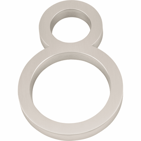 Atlas Homewares AVN8-L-BRN Modern Avalon 6" H Floating Mount House Number Brushed Nickel
