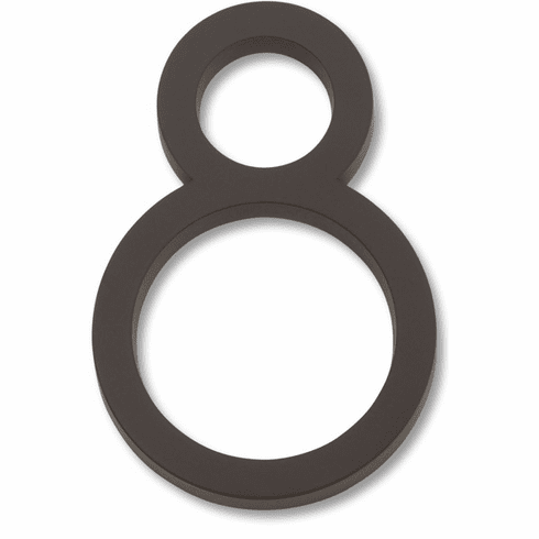 Atlas Homewares AVN8-O Modern Avalon 4-1/2" H Floating Mount House Number Aged Bronze