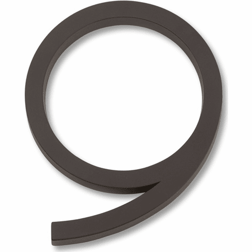 Atlas Homewares AVN9-O Modern Avalon 4-1/2" H Floating Mount House Number Aged Bronze