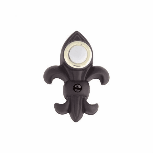 Atlas Homewares DB636-O Fleur de lys Door Bell - Aged Bronze **DISCONTINUED**LIMITED AVAILABILITY**