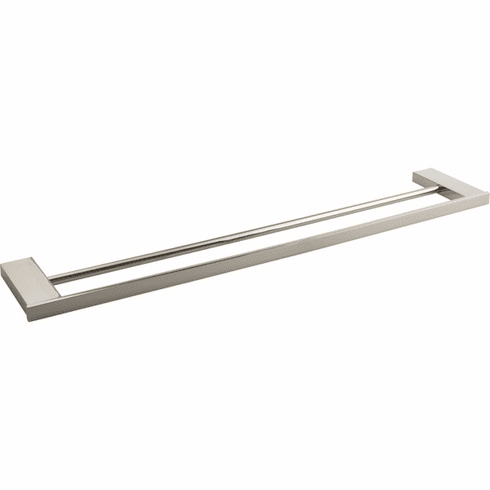 Atlas Homewares PADTB600-PN Parker Double 23 1/2" Wall Mounted  Towel Bar Polished Nickel