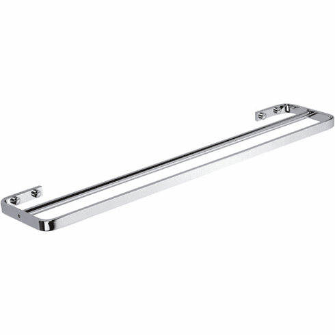 Atlas Homewares SODTB600-CH Solange Double 23 1/2" Wall Mounted  Towel Bar Polished Chrome