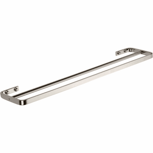 Atlas Homewares SODTB600-PN Solange Double 23 1/2" Wall Mounted  Towel Bar Polished Nickel