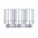 AVIVA III 76335-L Satin Silver, Translucent Bottles with Chrome Buttons, Locking Bath Dispenser