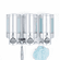 AVIVA III 76335-L Satin Silver, Translucent Bottles with Chrome Buttons, Locking Bath Dispenser