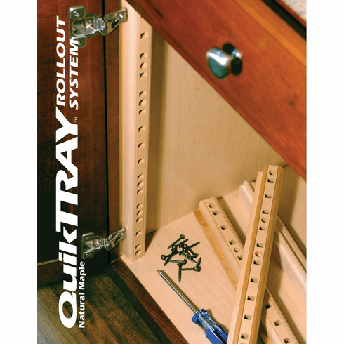 Hardware Resources B512-01 4-quick Tray Pilasters 1-1/4" With 8 Hook Dowels & 16 Screws Finish: Maple