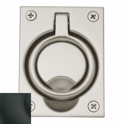 BALDWIN 0395-190 S Black Bald Flush Ring Pull 2.5 X 3.3