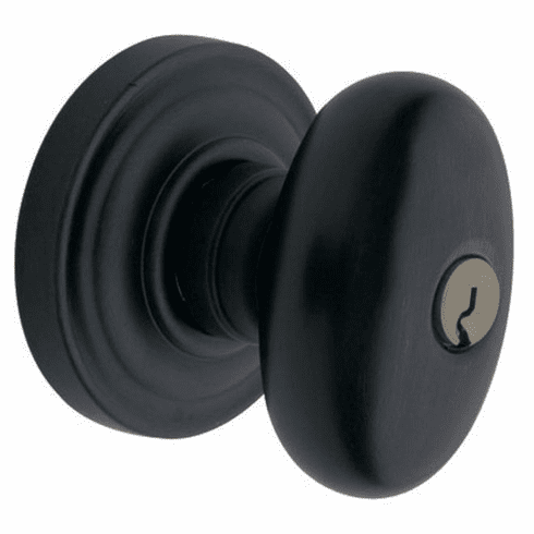 BALDWIN 5225-190-ENTR Bald Emer Exit-Egg Knob W/Classic Rose-# 5225190ENTR 5225 190 ENTR