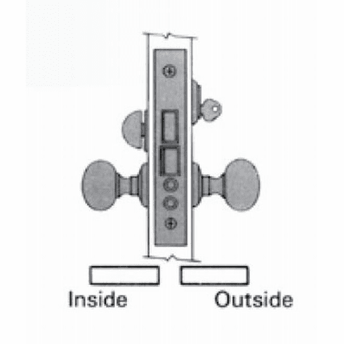 BALDWIN 6001-102-LLS Bald Mtse Lock Body -Ent/Apt X Lvr X Lh 6001102LLS 6001 102 LLS