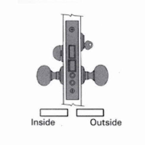 BALDWIN 6075-112-RLS Bald Mtse Lock Body - Entr-Emer X Lvr-Rh 6075112RLS 6075 112 RLS