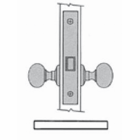 BALDWIN 6110-003-RLS Bald Mtse Lock Body -Passage X Lvr-Rh 6110003RLS 6110 003 RLS