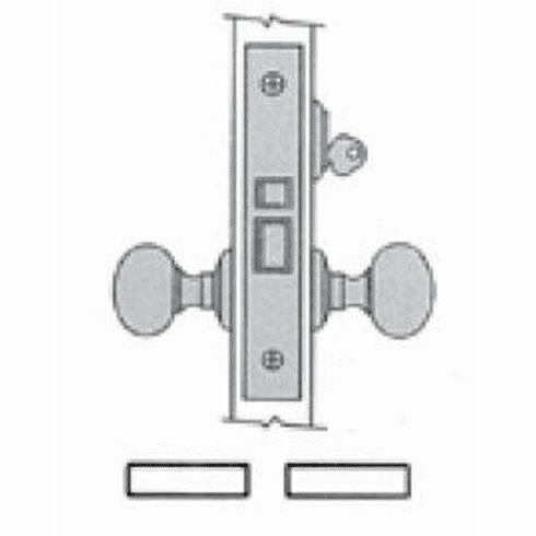BALDWIN 6130-102-RLS Bald Mtse Lock Body Clroom X Lvr Rh
