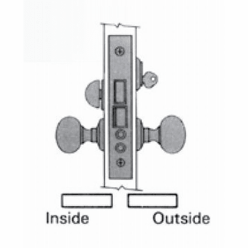 BALDWIN 6301-050-LLS Bald Mtse Lock Body - Ent/Apt X Lvr-Lh 6301050LLS 6301 050 LLS