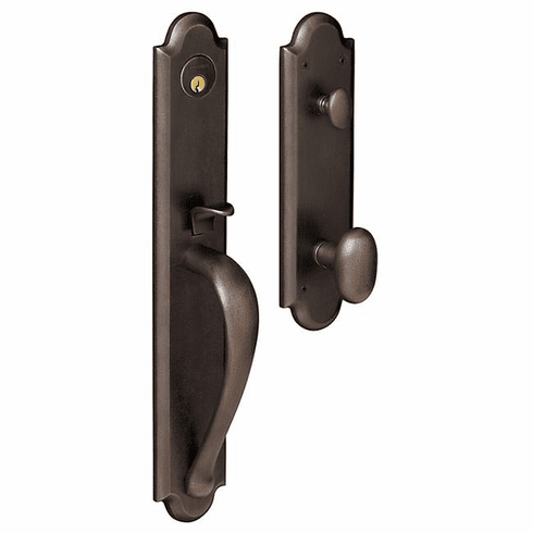 BALDWIN 6402-402-ENTR Bald Boulder Handle X 5024 Knob X Sgl Cyl 6402402ENTR 6402 402 ENTR