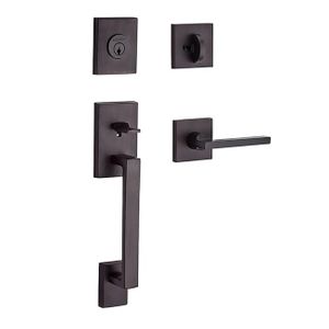 BALDWIN SC-LAJ-SQU-L-CSR-112 La Jolla Handleset With Square Lever SCLAJSQULCSR112 SC LAJ SQU L CSR 112