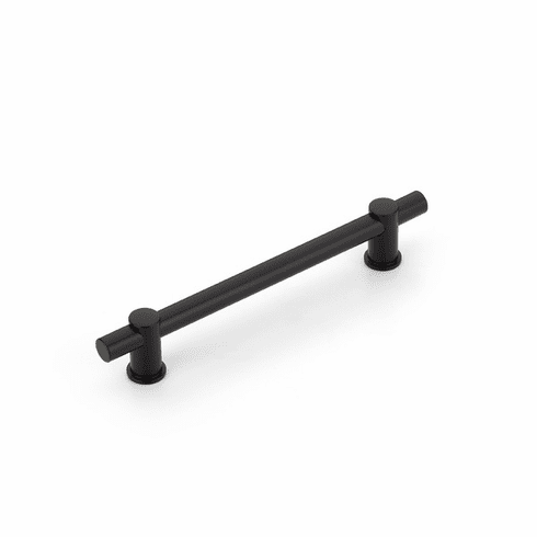 Schaub 426-MB Fonce' Bar Pull, 6" cc with Matte Black Bar and Matte Black stems