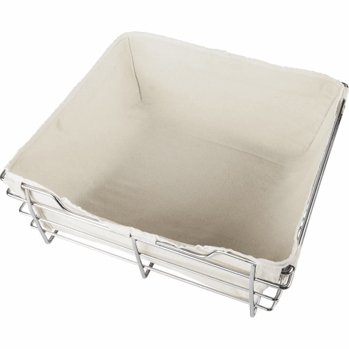 BCL-16296-TAN Tan Canvas Basket Liner for POB1-16296 Basket. Features Hook and Loop Fasteners for a Secure Fit