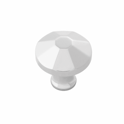 Belwith B053134-14 Facette Knob, 1-3/8" Dia Polished Nickel