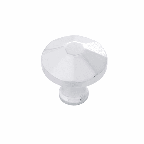 Belwith B053134-CH Facette Knob, 1-3/8" Dia Chrome