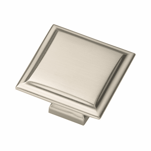 Belwith B055577-SN Studio Ii Knob, 1-1/2" Sq Satin Nickel