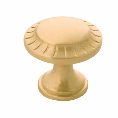 Belwith B056553-04 Vintage 1900 Knob, 1-3/16" Dia Satin Brass