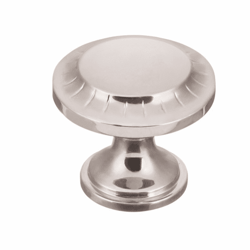 Belwith B056553-14 Vintage 1900 Knob, 1-3/16" Dia Polished Nickel