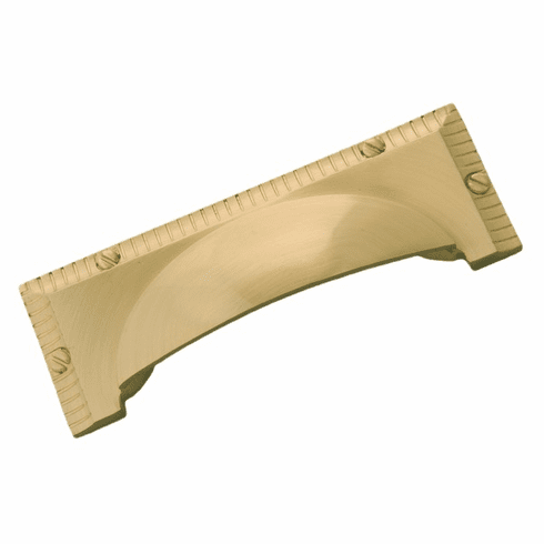 Belwith B056554-04 Vintage 1900 Cup Pull, 3" C/C Satin Brass
