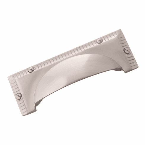 Belwith B056554-SN Vintage 1900 Cup Pull, 3" C/C Satin Nickel