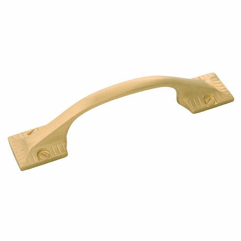 Belwith B056555-04 Vintage 1900 Pull, 3" C/C Satin Brass
