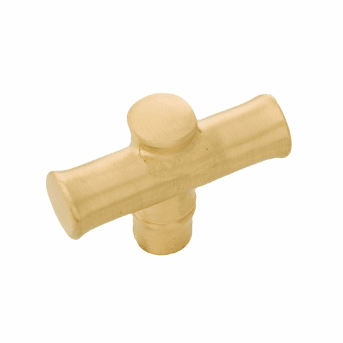 Belwith B056655-04 Junzi Knob, 2" X 3/4" Satin Brass